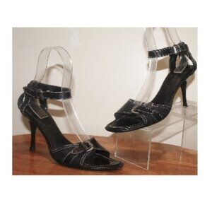 Michelle K Made In Italy Strppy Stiletto Heels Sandals Shoes Sz 9